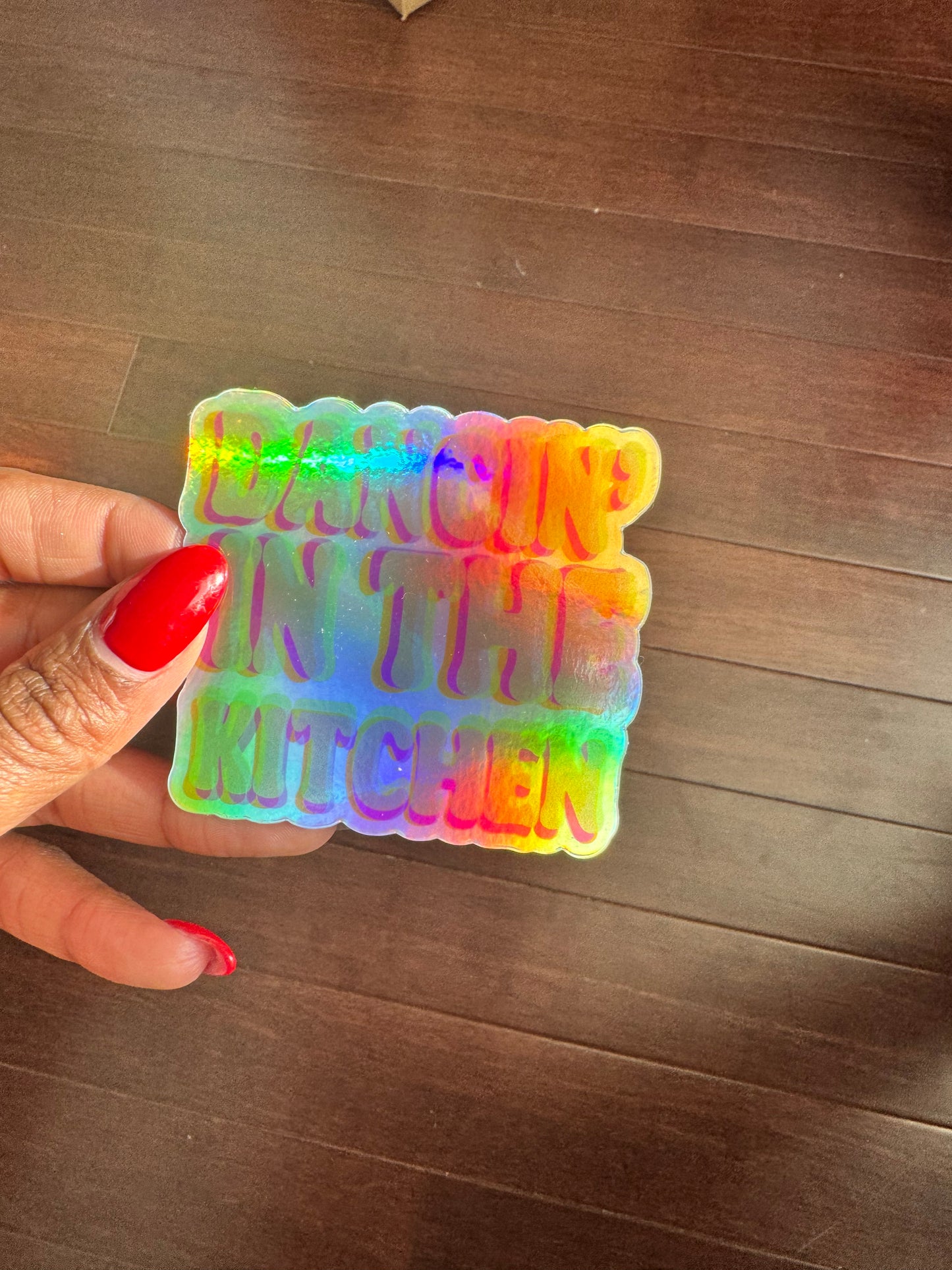 Dancin’ in the kitchen Holographic Sticker