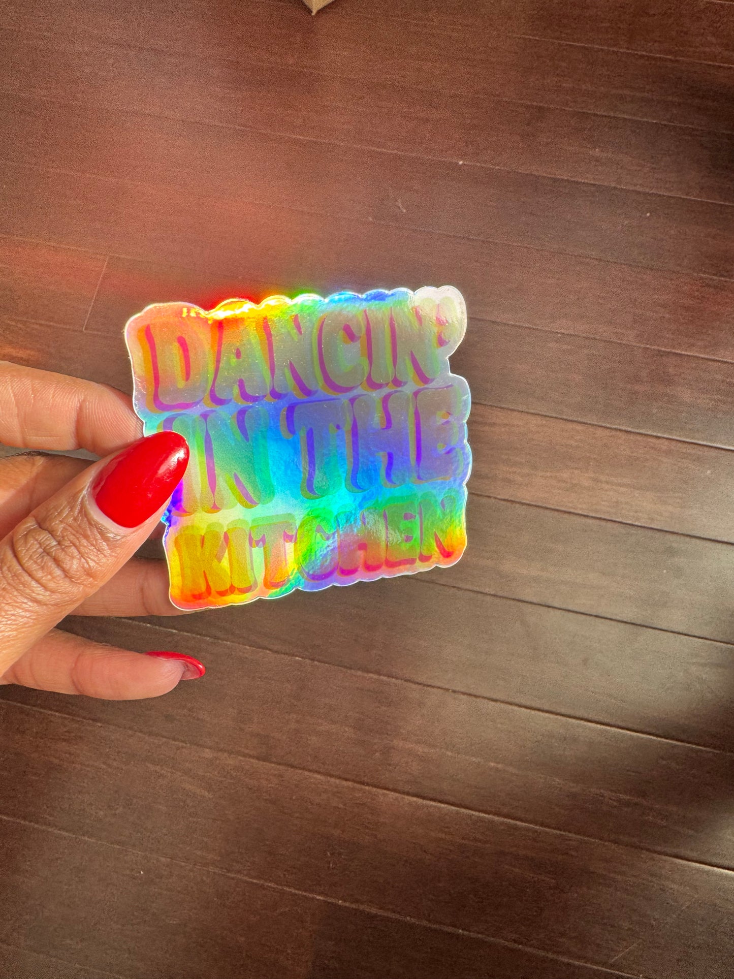 Dancin’ in the kitchen Holographic Sticker