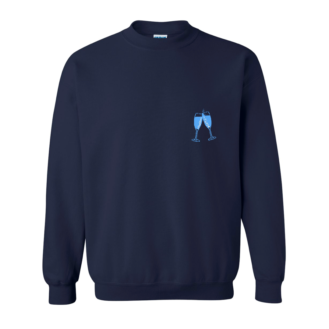 Brunch Club Crewneck - Navy Blue