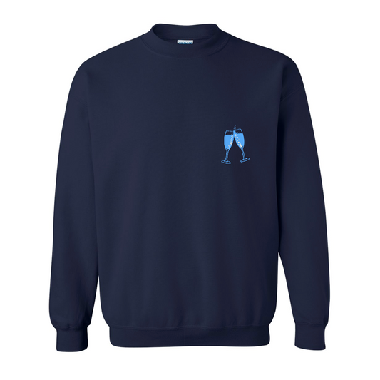 Brunch Club Crewneck - Navy Blue