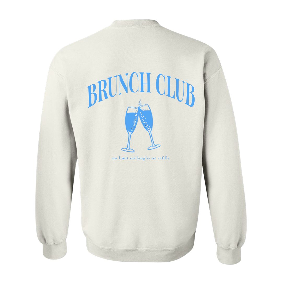 Brunch Club Crewneck - White