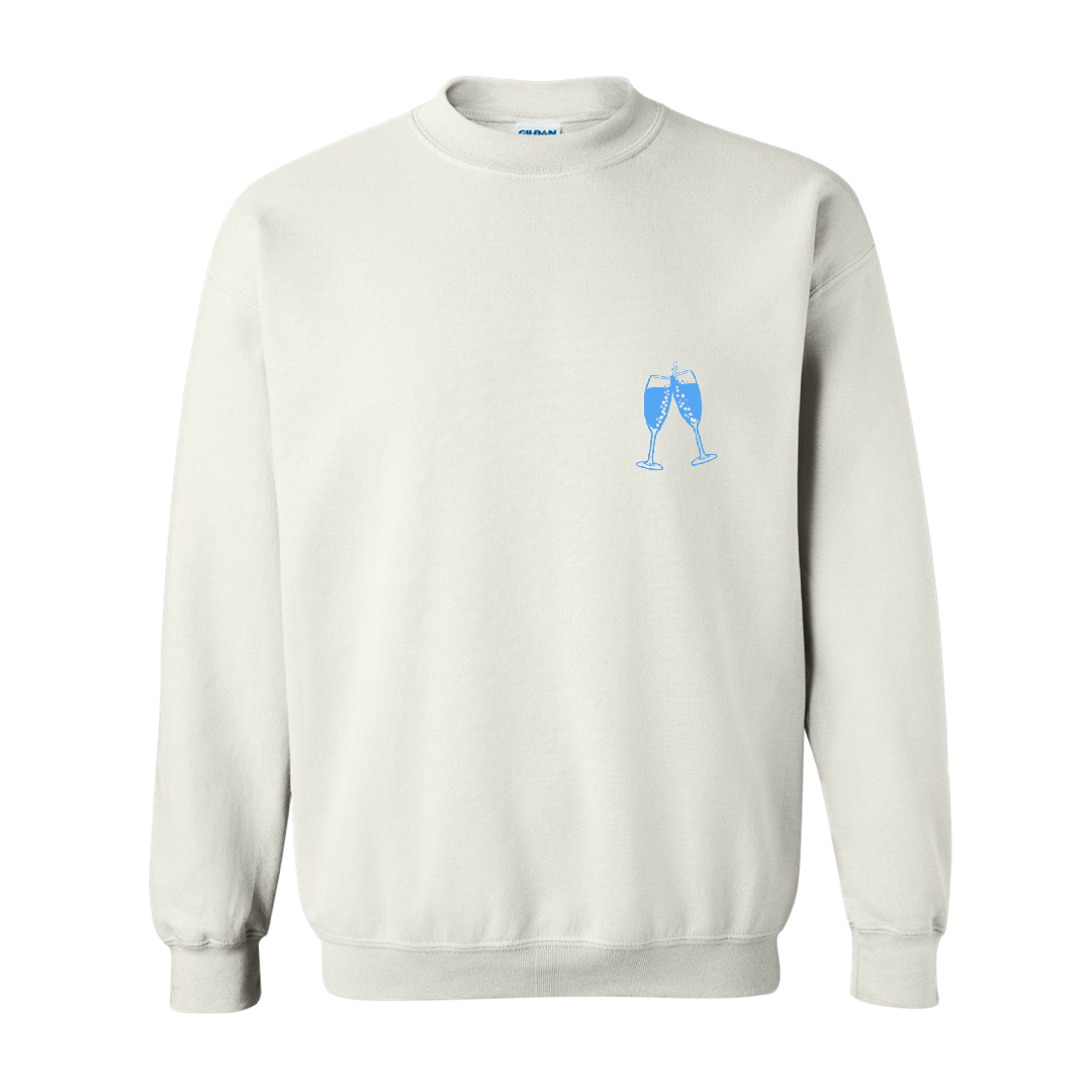 Brunch Club Crewneck - White